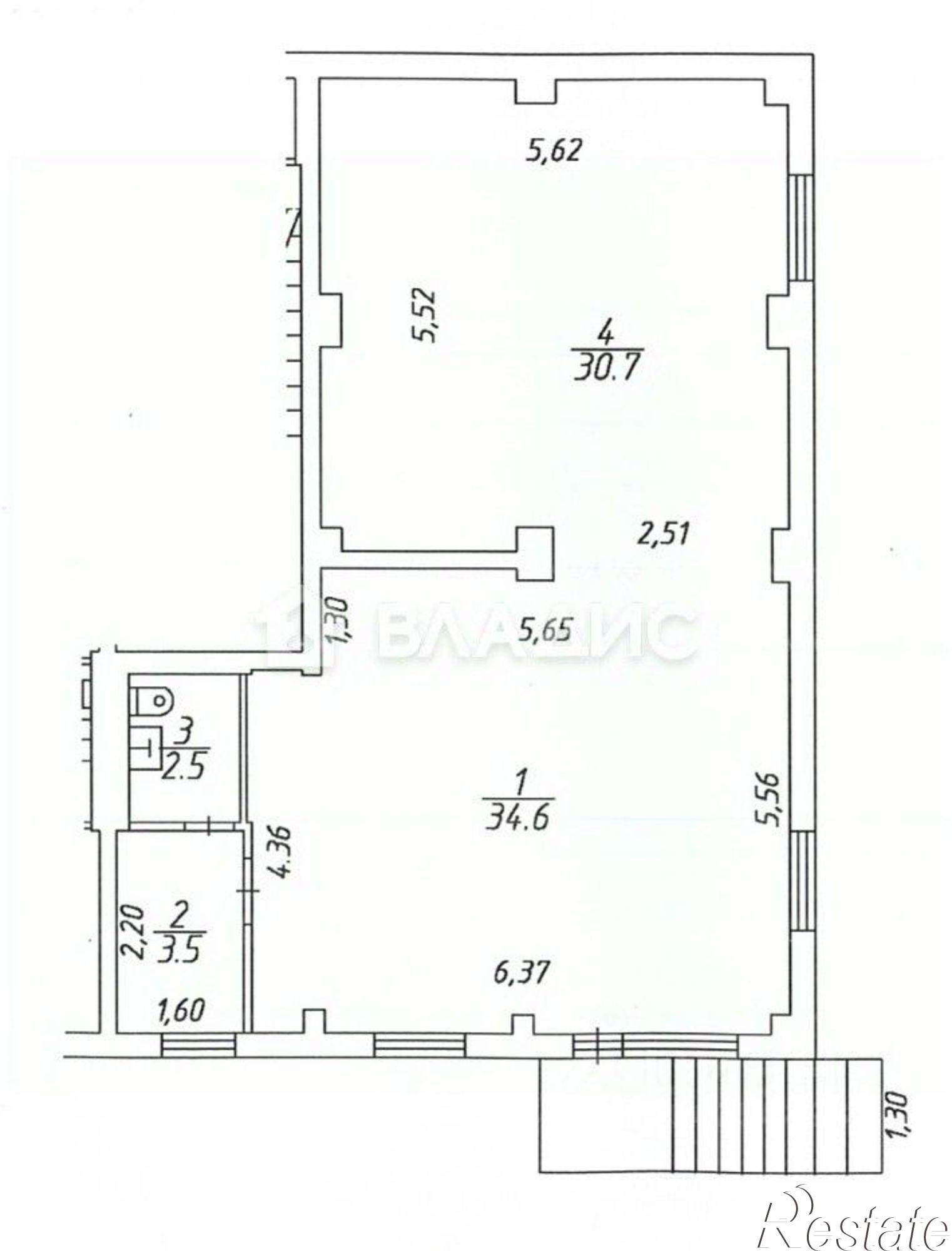 Купить помещение свободного назначения за 115 008 рублей на Ленинградская улица, 14