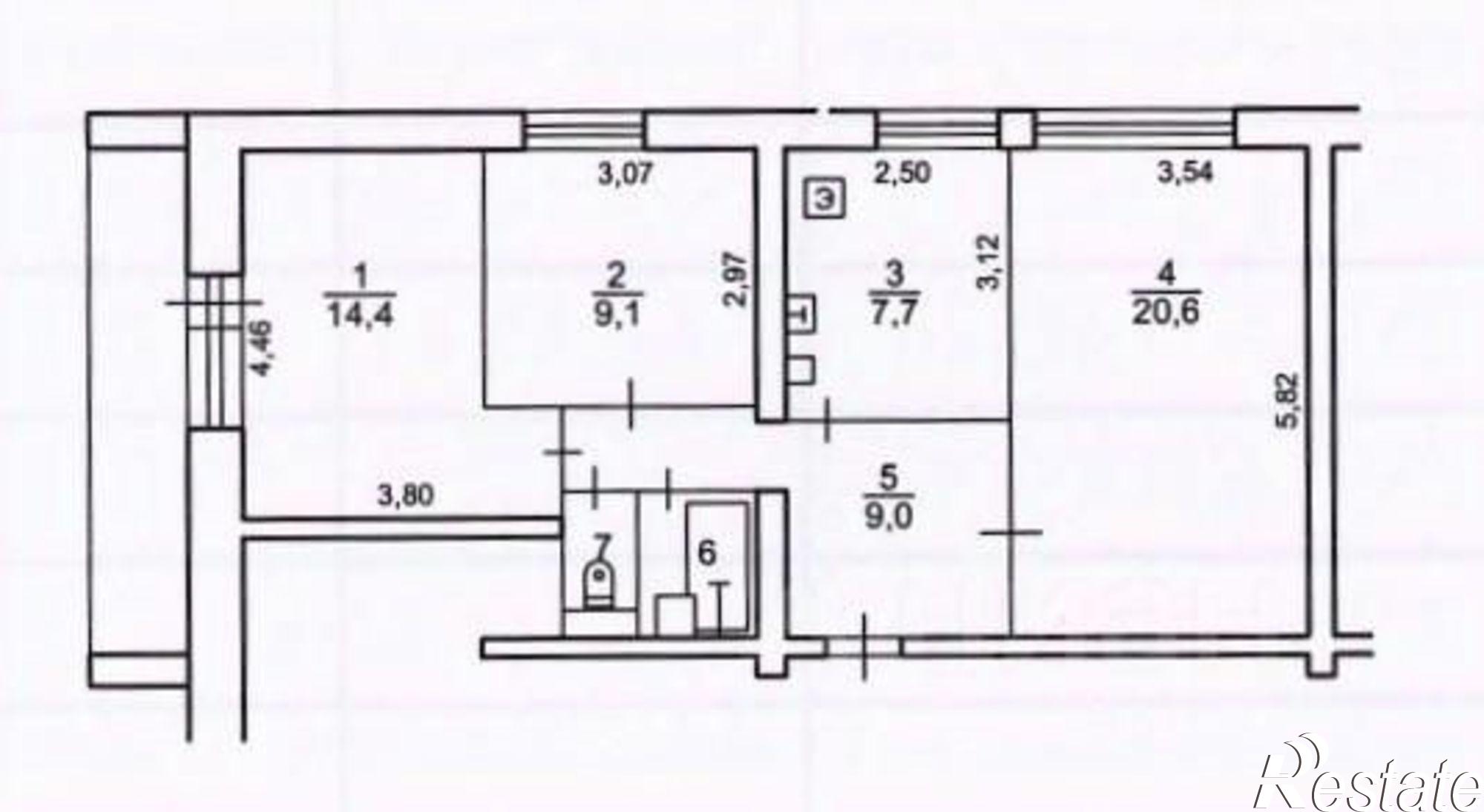 Купить квартиру за 5 650 000 рублей на улица Архипова, 2