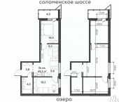 3-комн, 49 кв м, этаж 21/25 ул Тапиола, 2 1