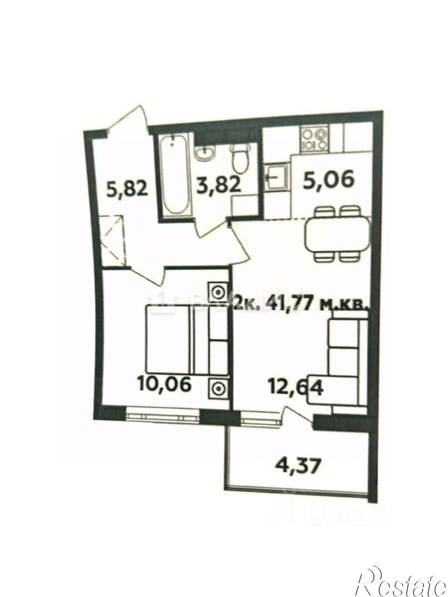 Купить квартиру за 6 500 000 рублей на улица Дениса Тимашова, 6 к4