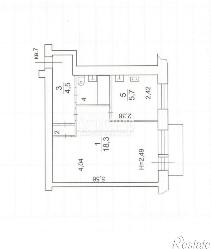 1-комн квартира ул Московская, 11,  д. 11