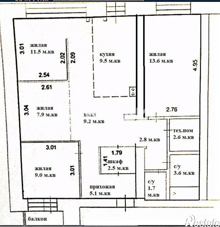 4-комн квартира ул Зайцева, 8,  д. 8