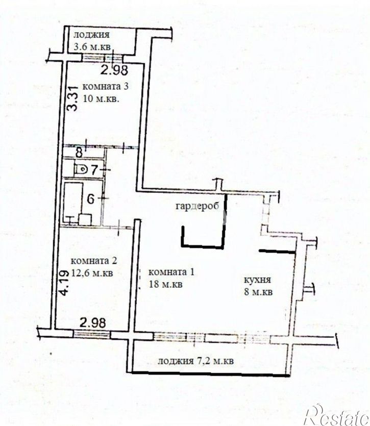 3-комн квартира ул Сортавальская, 10,  д. 10