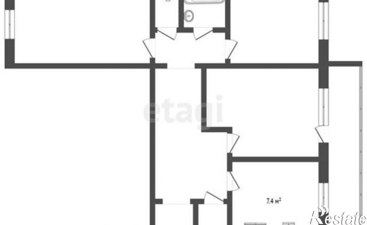 3-комн квартира Октябрьский пр-кт, 60,  д. 60