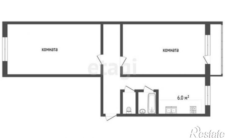 2-комн квартира ул Петрова, 11А,  д. 11А