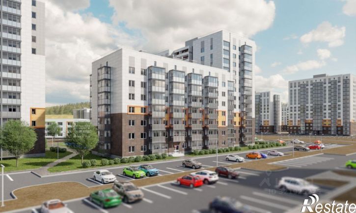3-комн квартира в новом доме Брестская улица, 6
