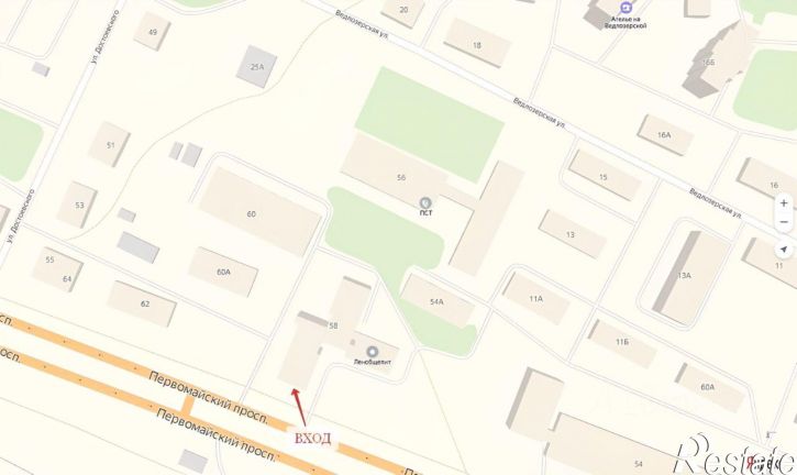 Торговое помещение Первомайский пр-кт, 58,  д. 58