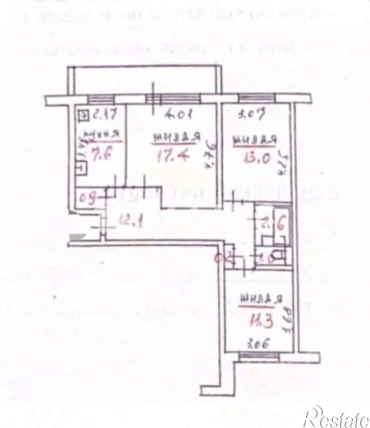 3-комн квартира б-р Интернационалистов, 6 2,  д. 6 2,  к. 2