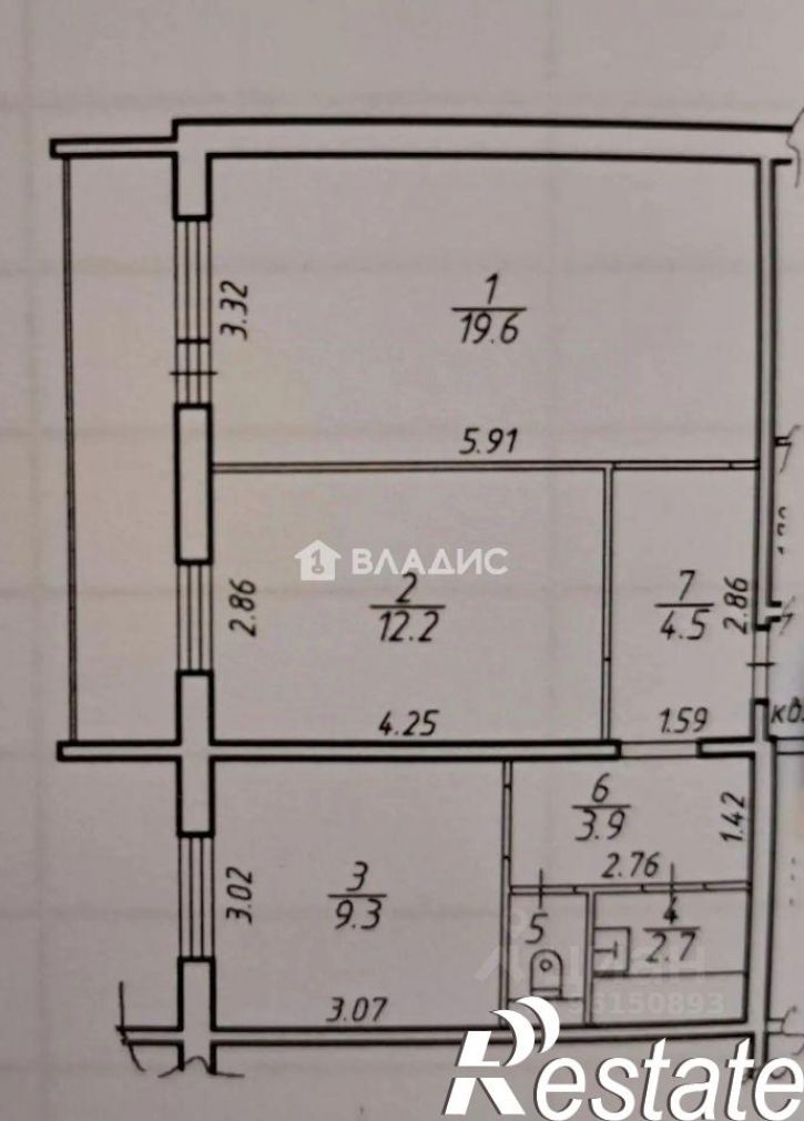 2-комн квартира улица Варламова, 38,  д. 38