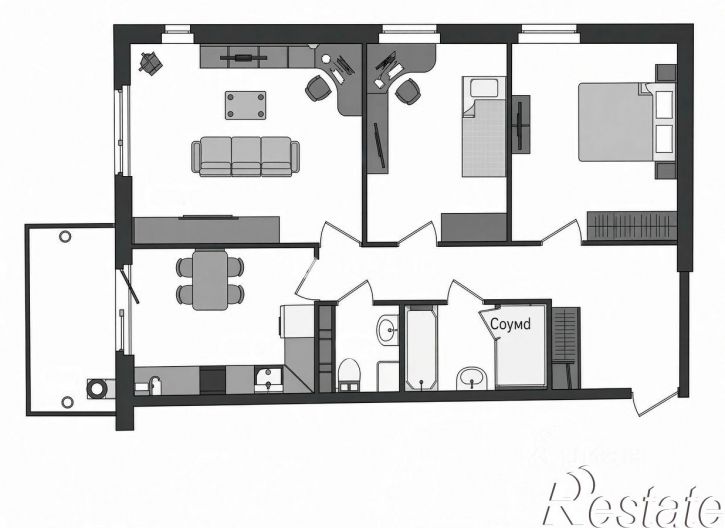 3-комн квартира Финский проезд, 11,  д. 11